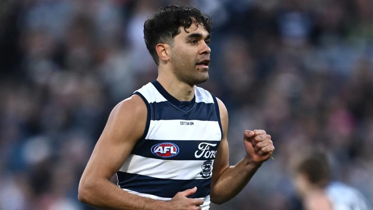 Geelong sub kicks four goals in five minutes and 16 seconds