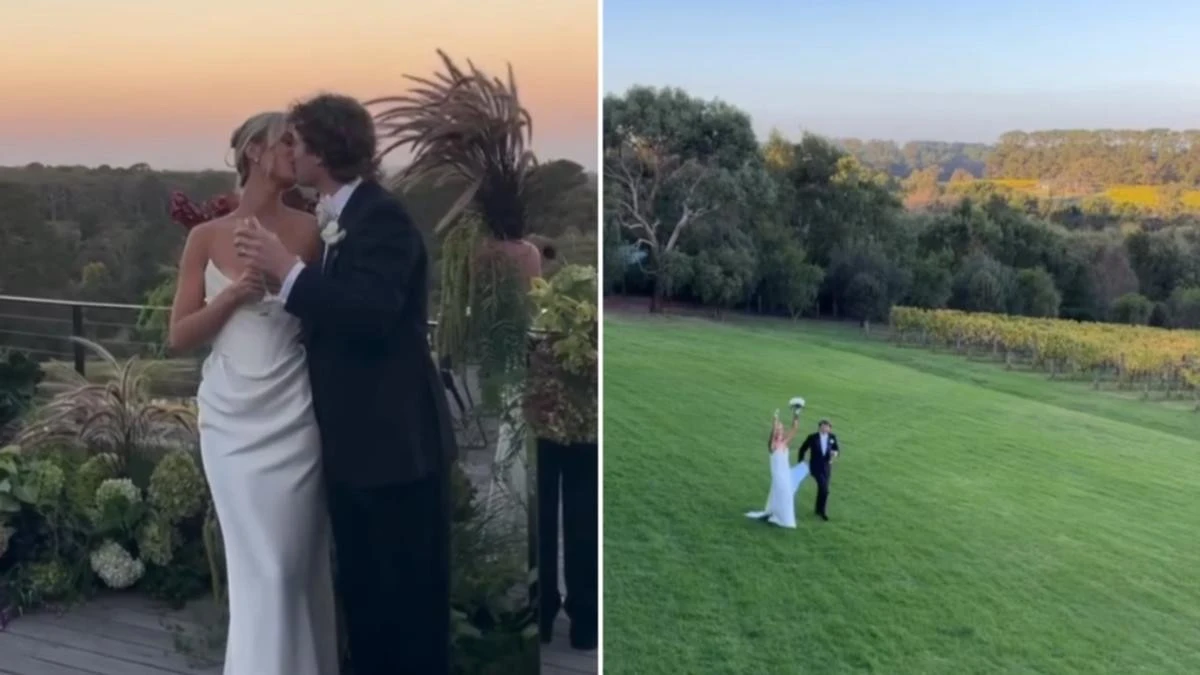 Aussie star celebrates picturesque wedding after emotional week