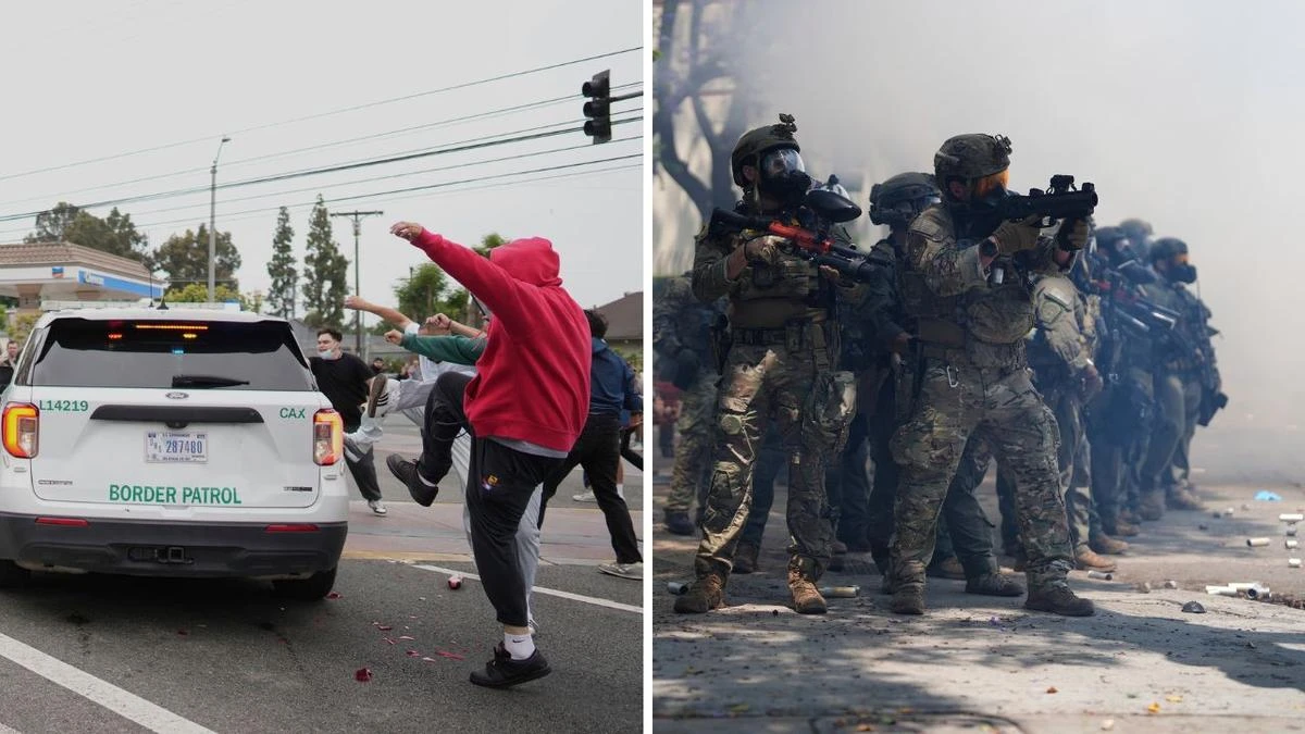 Riots break out in LA as immigration enforcement draws new protests