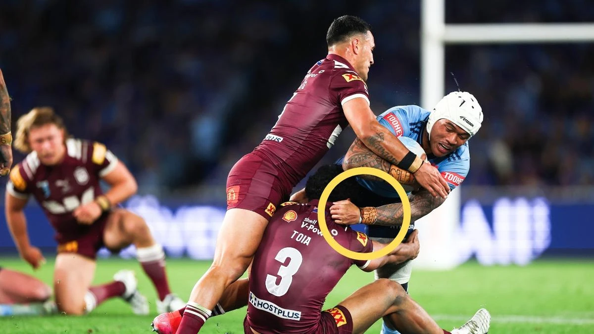 NSW winger lauded for hidden message to Maroons star: ‘Pure class’