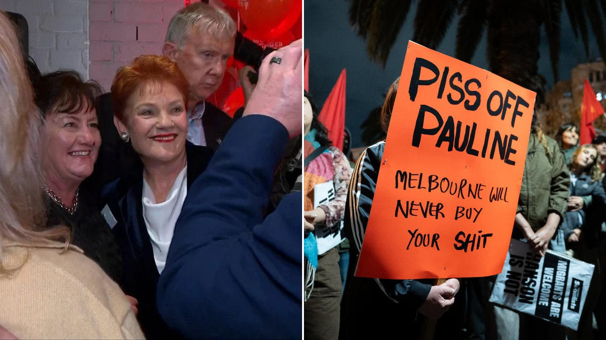 Hanson undeterred by protesters as she vows to work with Coalition