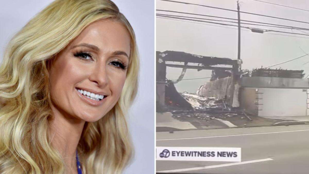 ‘Heartbroken’ Paris Hilton tells of watching her home ‘burn down on live TV’