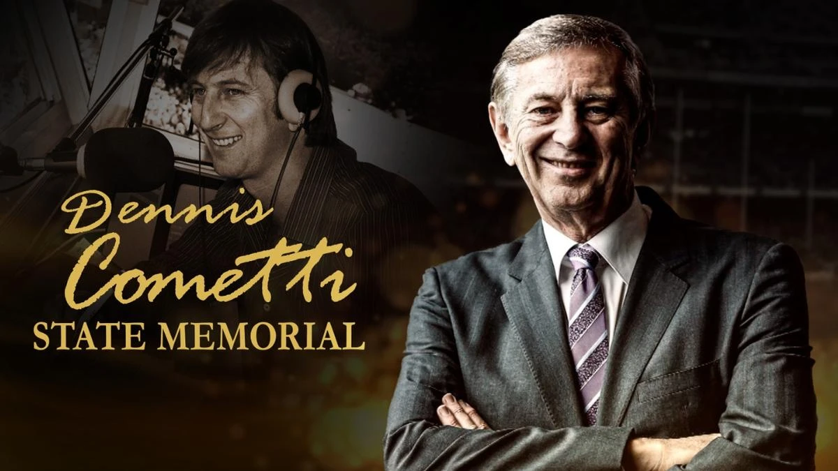 Watch Dennis Cometti state memorial live on 7plus
