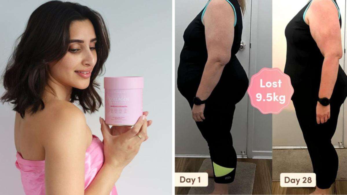 Women showcase incredible weight loss after just 28 days drinking a ‘collagen shake’