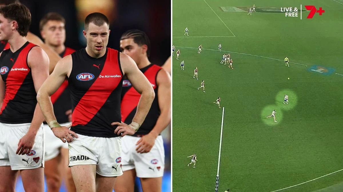 Essendon’s on-field issues laid bare in ‘worst clip of the year’
