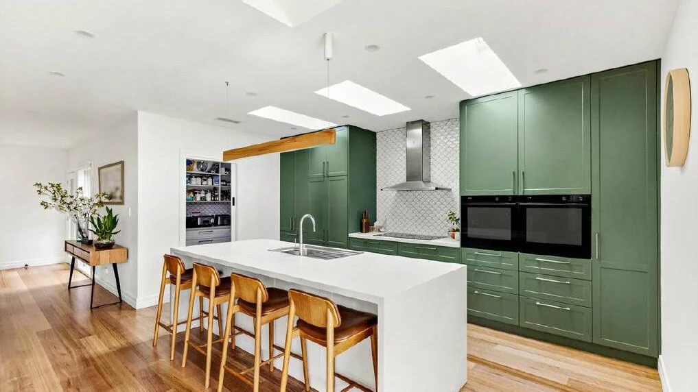 Kitchens beam in hue's soothing nature