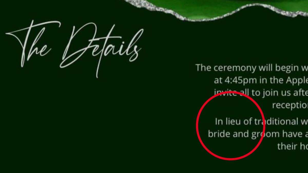 Bride-to-be slammed over ‘tacky’ detail in wedding invitation