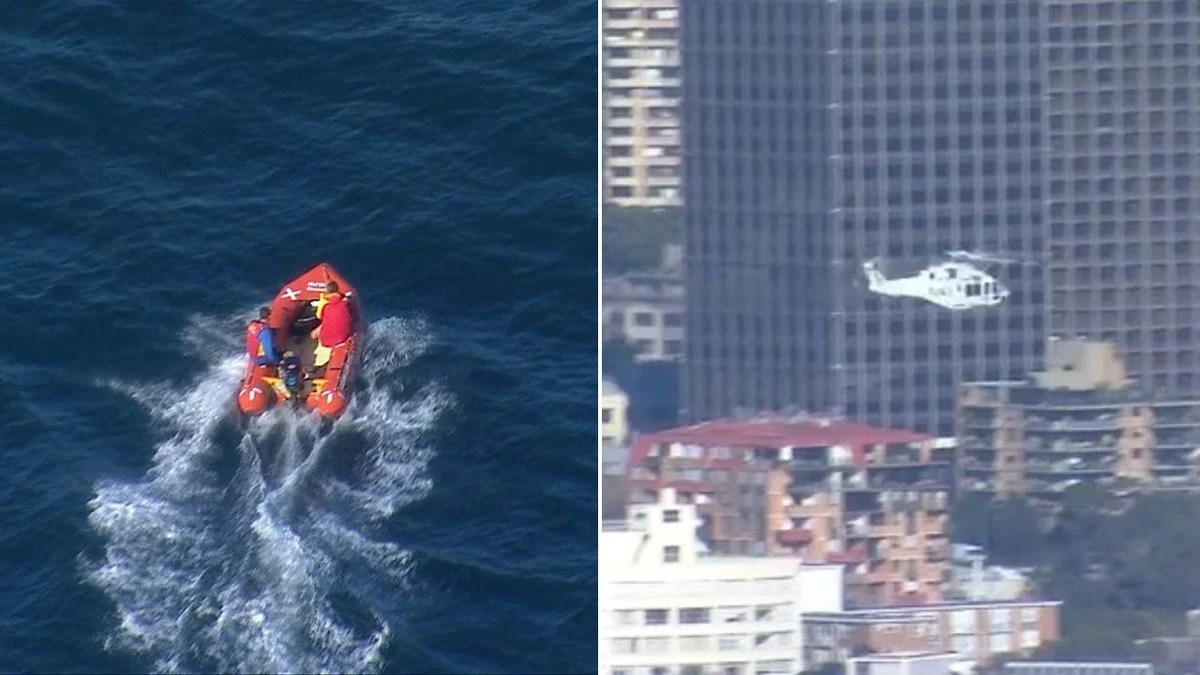 Urgent search as man swept off rocks and out to sea