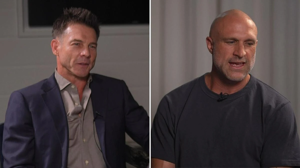 Ben Cousins and Chris Judd share grief in rare reunion