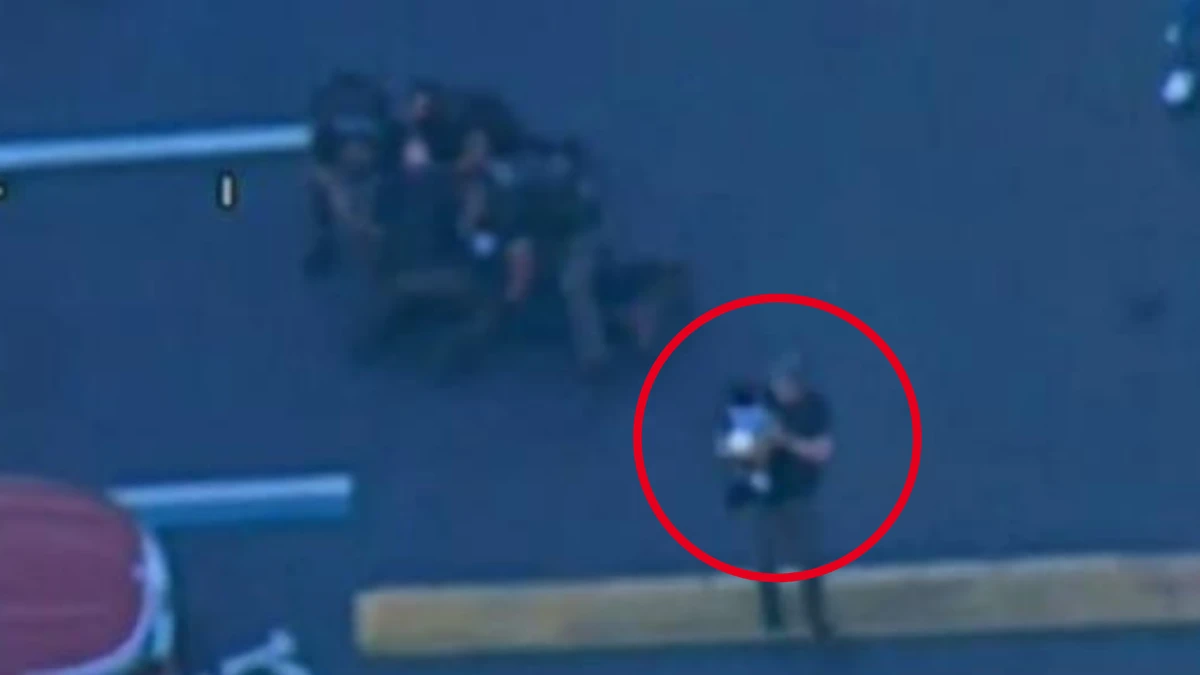 ‘Not a little toss’: Dad ‘throws two-month-old baby at cop’ during police pursuit