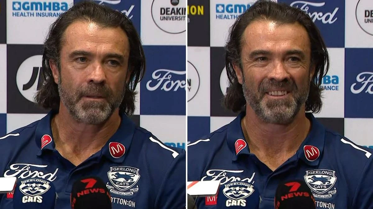 Chris Scott dares reporter to ask one more question