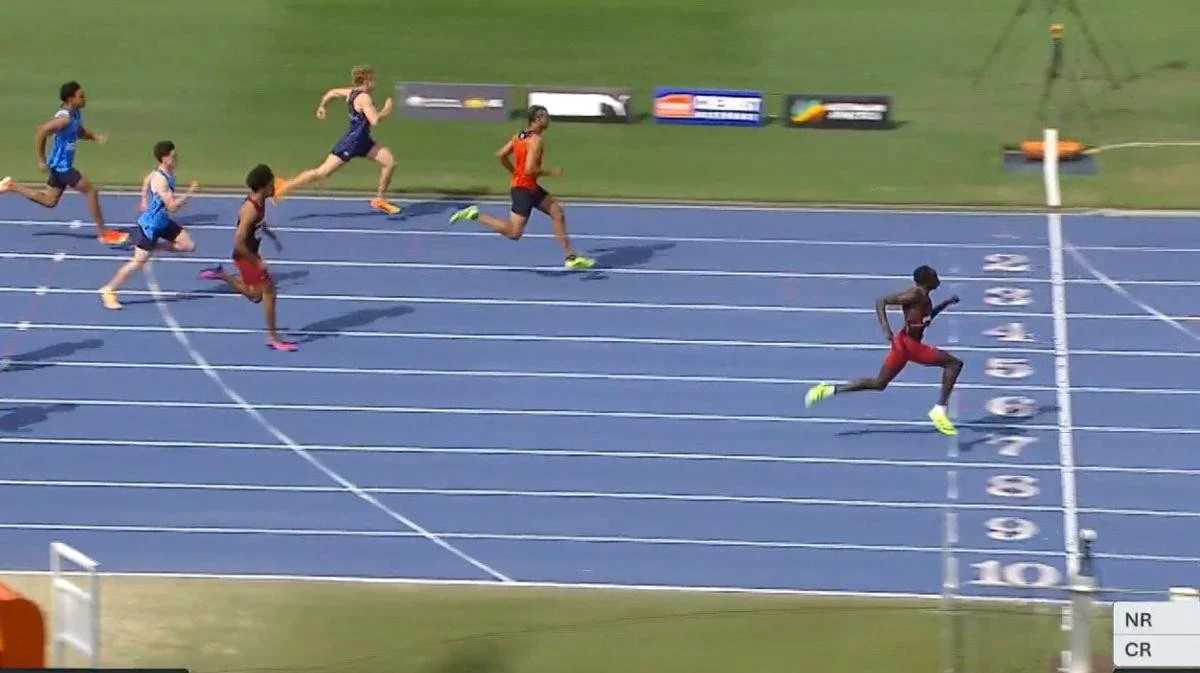Gout Gout hits back at Olympic champ after epic 100m return