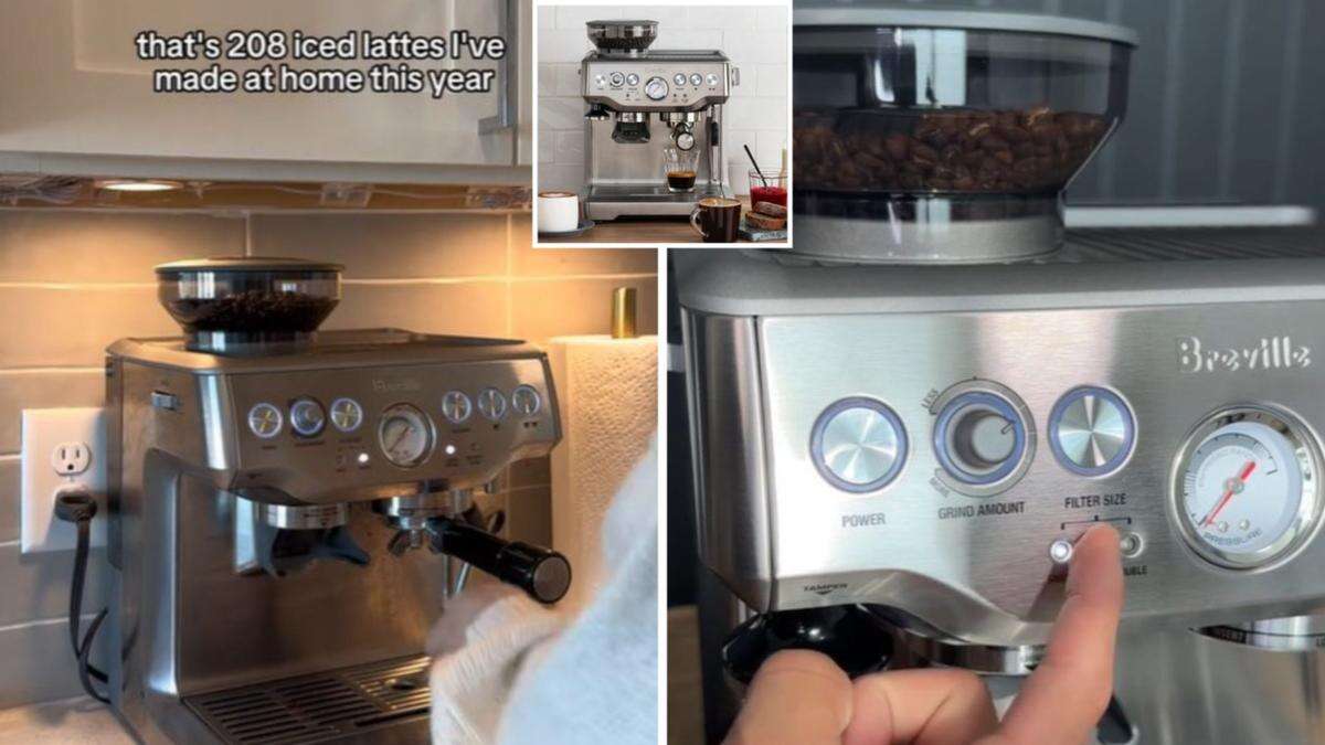 ‘Cafe quality’ designer coffee machine on sale for almost half price