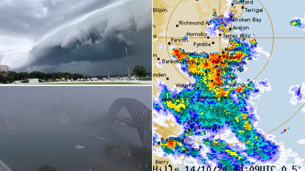 Rain bomb bursts over Sydney as flights impacted by sudden storm