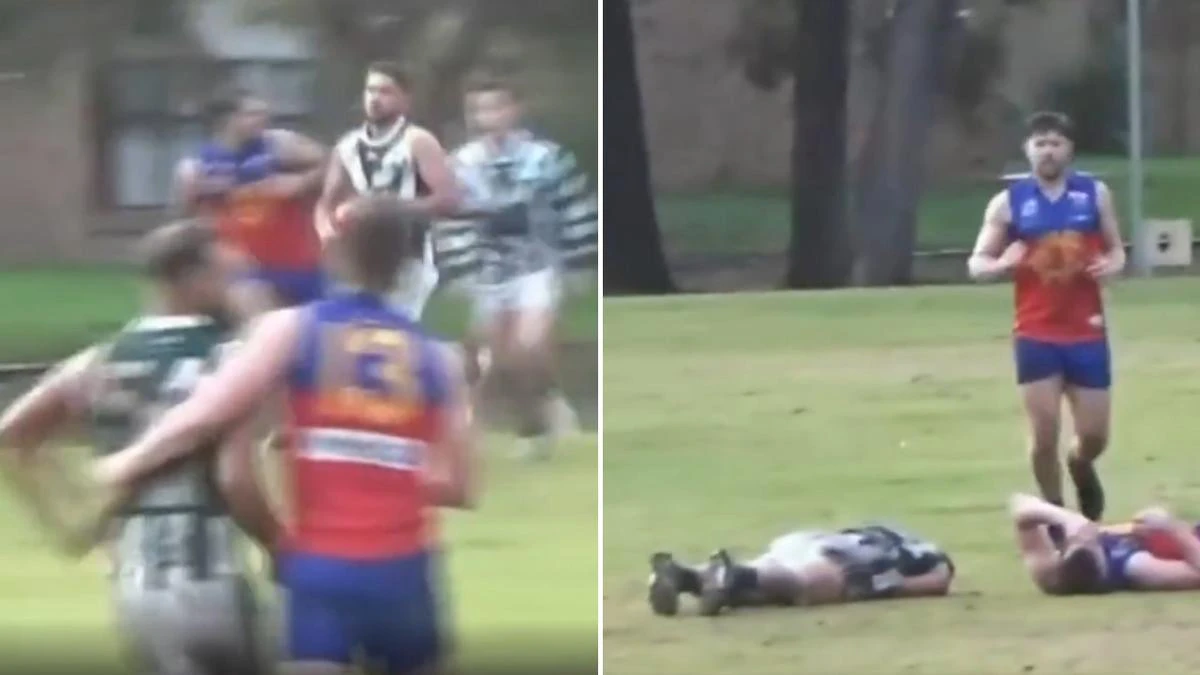 Local footballer banned for life after sickening hit behind play