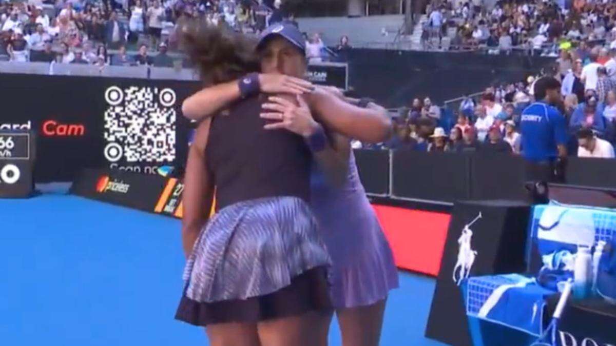 Naomi Osaka consoled after being forced to quit in ‘sad ending’