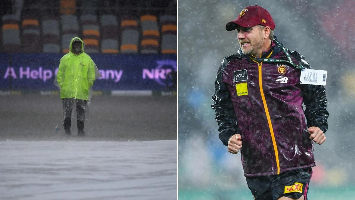 Severe weather threatens AFL clash as players kept inside