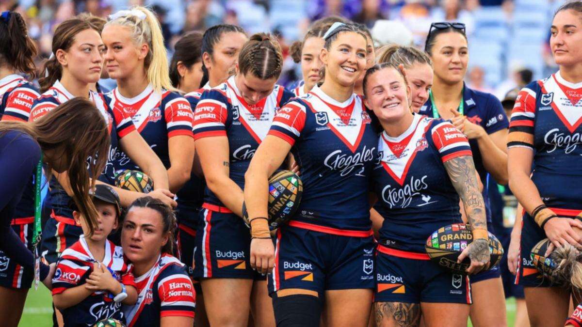 Roosters hold off fast-finishing Sharks win NRLW grand final