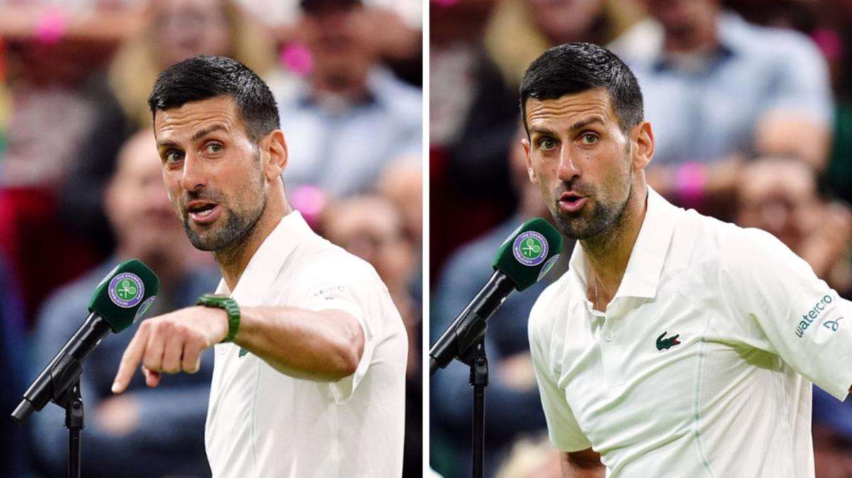 Novak Djokovic loses it in astonishing Wimbledon attack: ‘No, no, no’