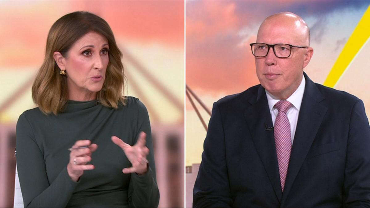 Sunrise’s Nat Barr grills Opposition Leader Peter Dutton about share trading scandal