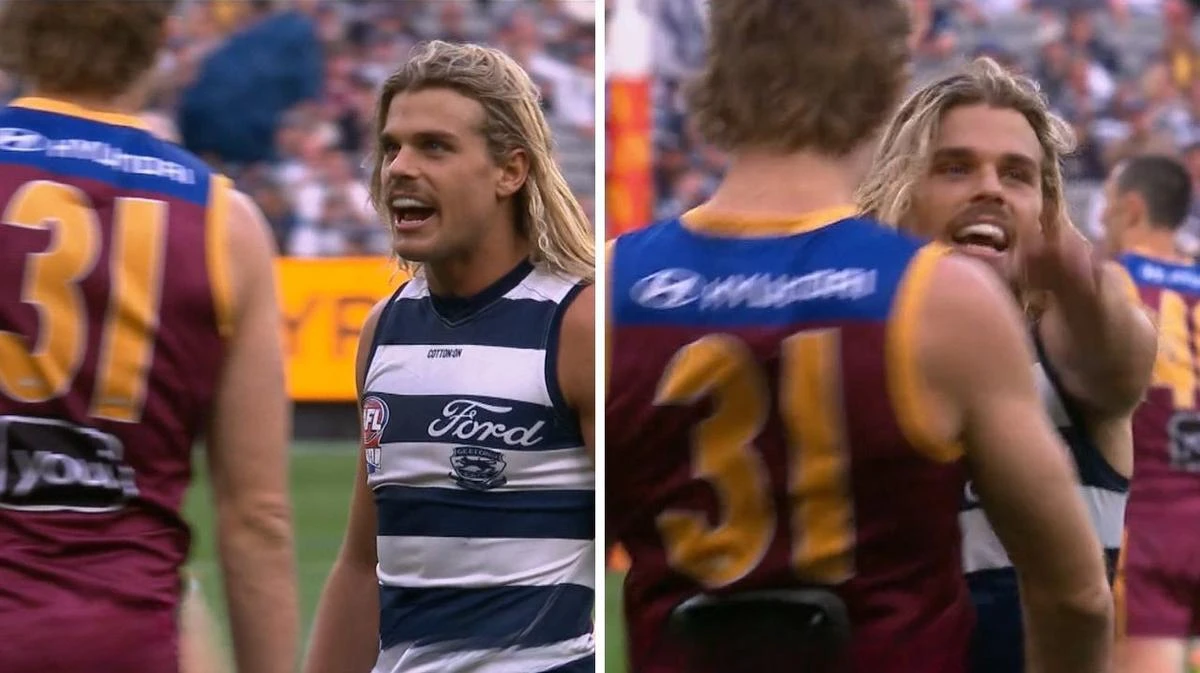 Harris Andrews lifts lid on heated exchange with Bailey Smith