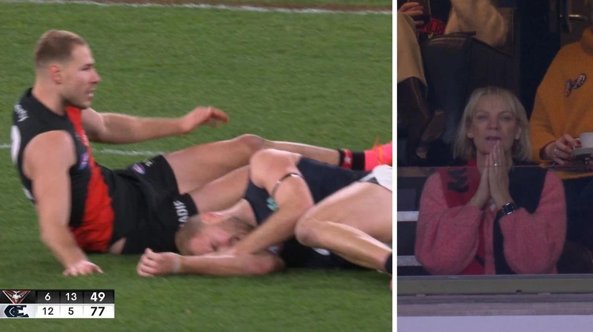 Harry McKay in a bad way after collision involving twin Ben