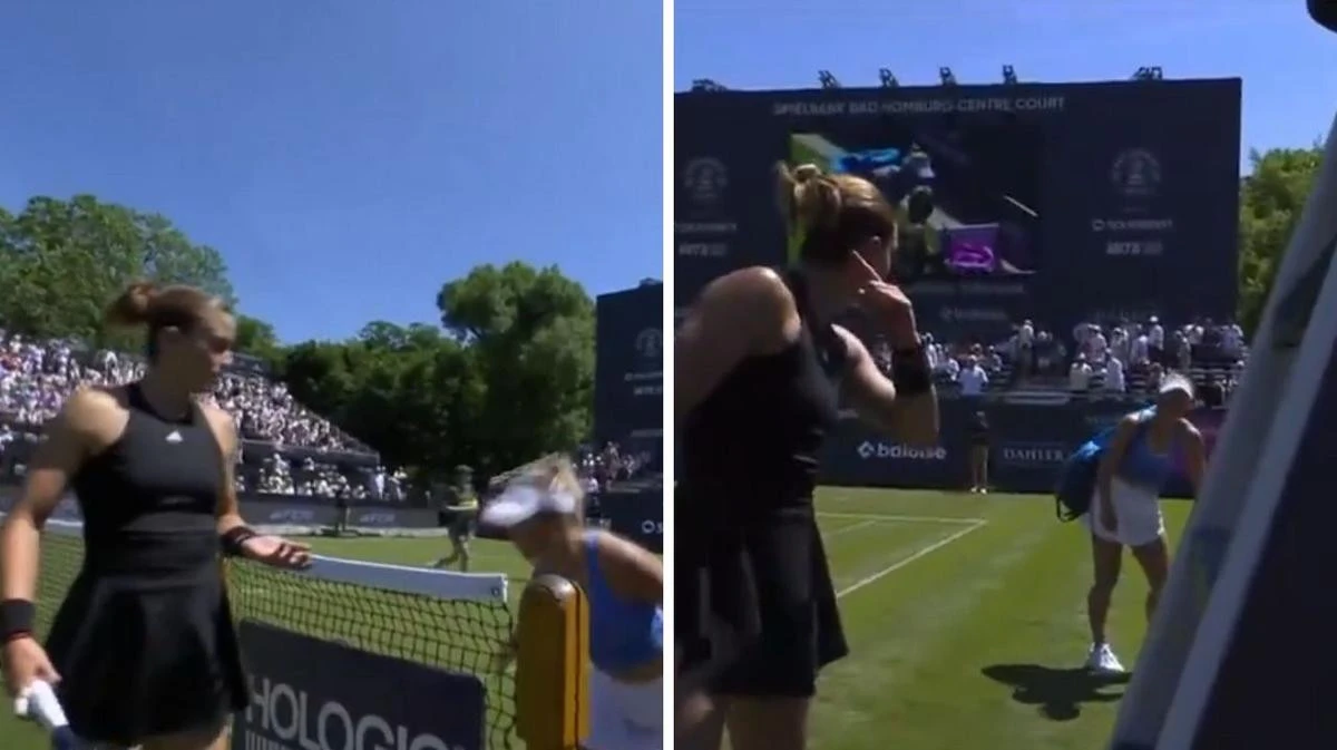 Tennis star makes explosive accusation during fiery handshake