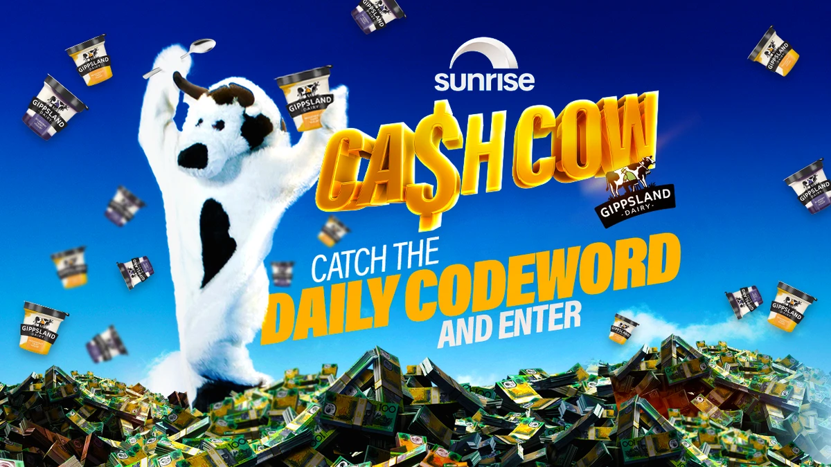THE SUNRISE CASH COW IS BACK WITH GIPPSLAND DAIRY YOGURT!