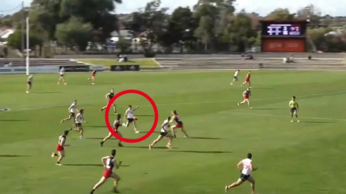 AFL fans lose it over ‘longest goal ever’