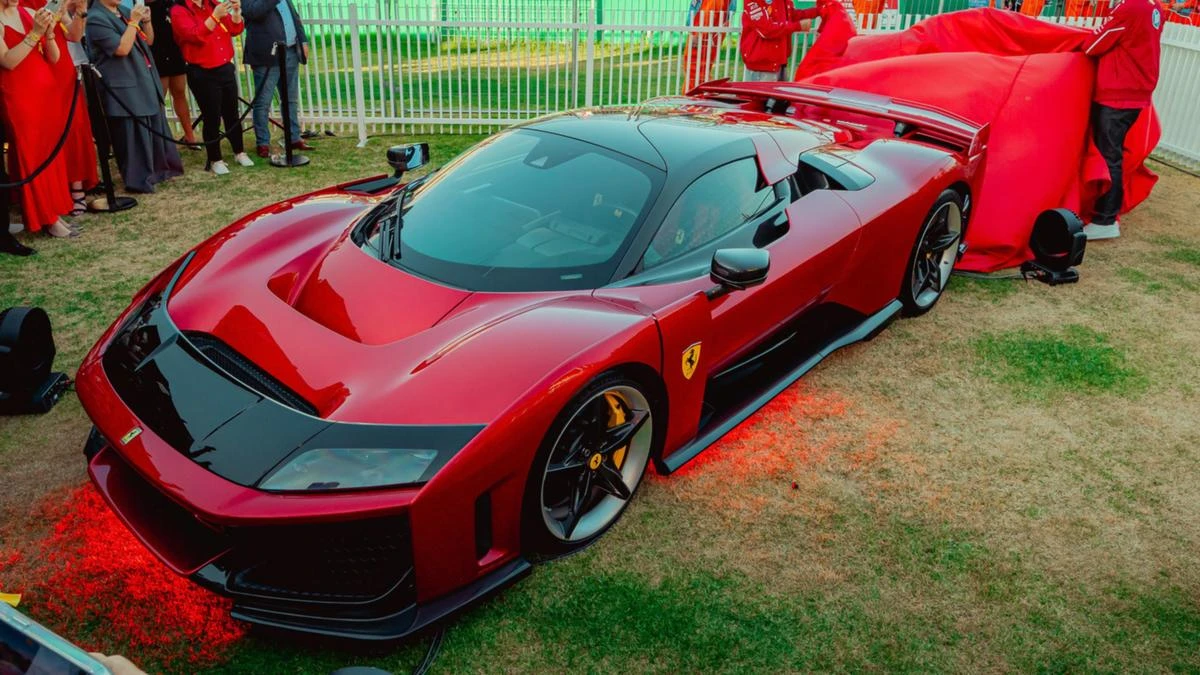 Ferrari's $5 million hybrid hypercar arrives in Australia for the Grand Prix