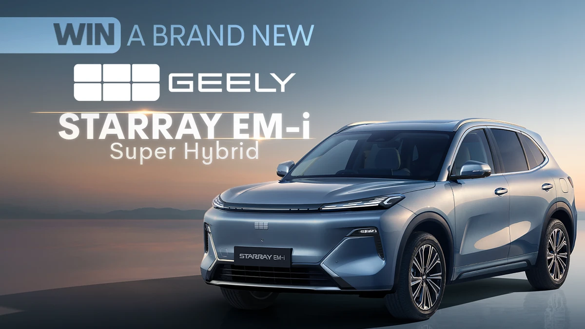 WIN A BRAND NEW GEELY STARRAY EM-i EXTENDED RANGE