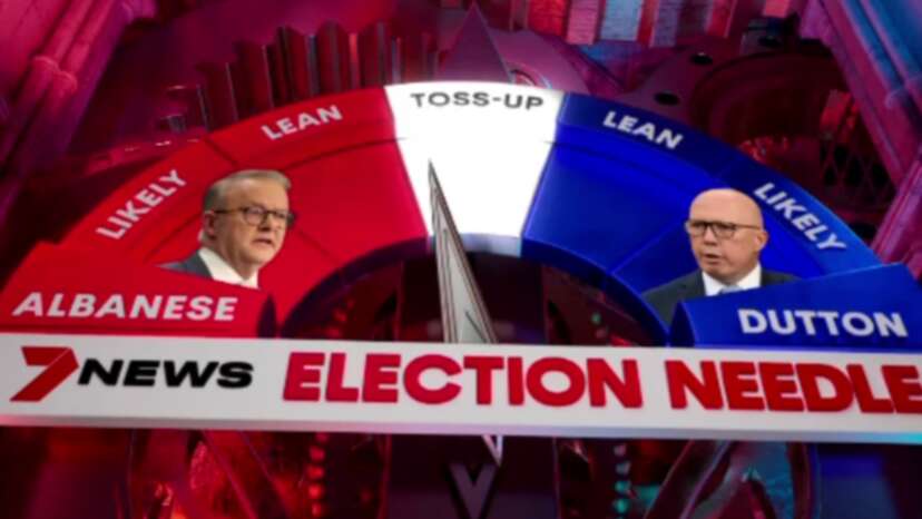 7NEWS’ Election Needle debut puts Albo just ahead of Dutton