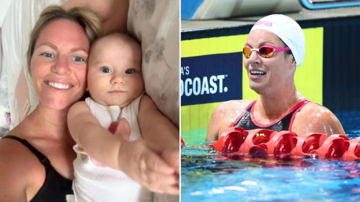 Aussie swimming champion seals ‘amazing’ postpartum achievement