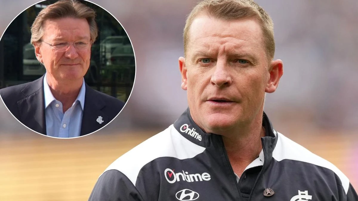 Carlton president addresses Michael Voss situation in rare interview