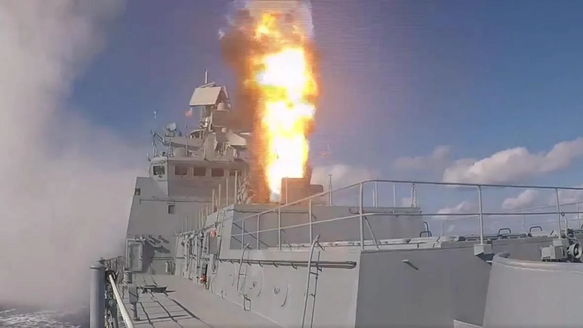 Russian warship 'fired warning shots' at UK yacht