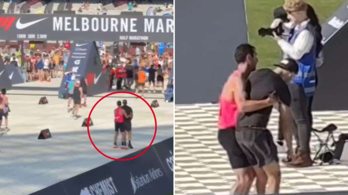 Aussie rep sacrifices own marathon for struggling runner