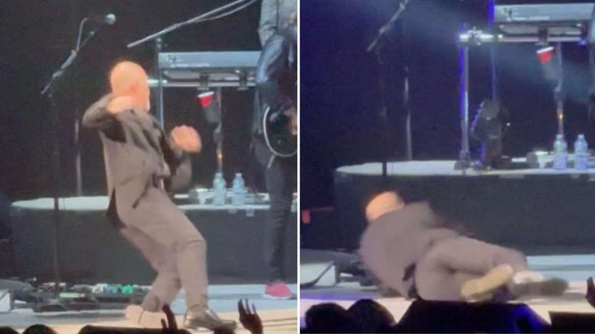 Billy Joel falls on stage during live concert