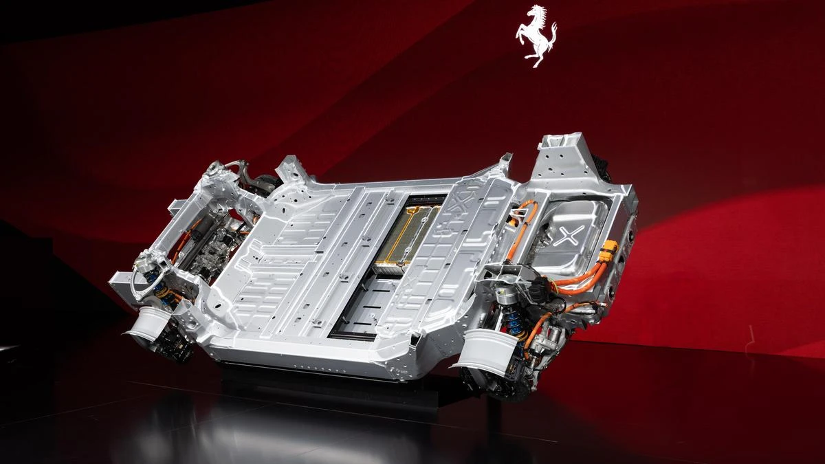 Ferrari designed the Luce's battery to last forever, with swappable cells