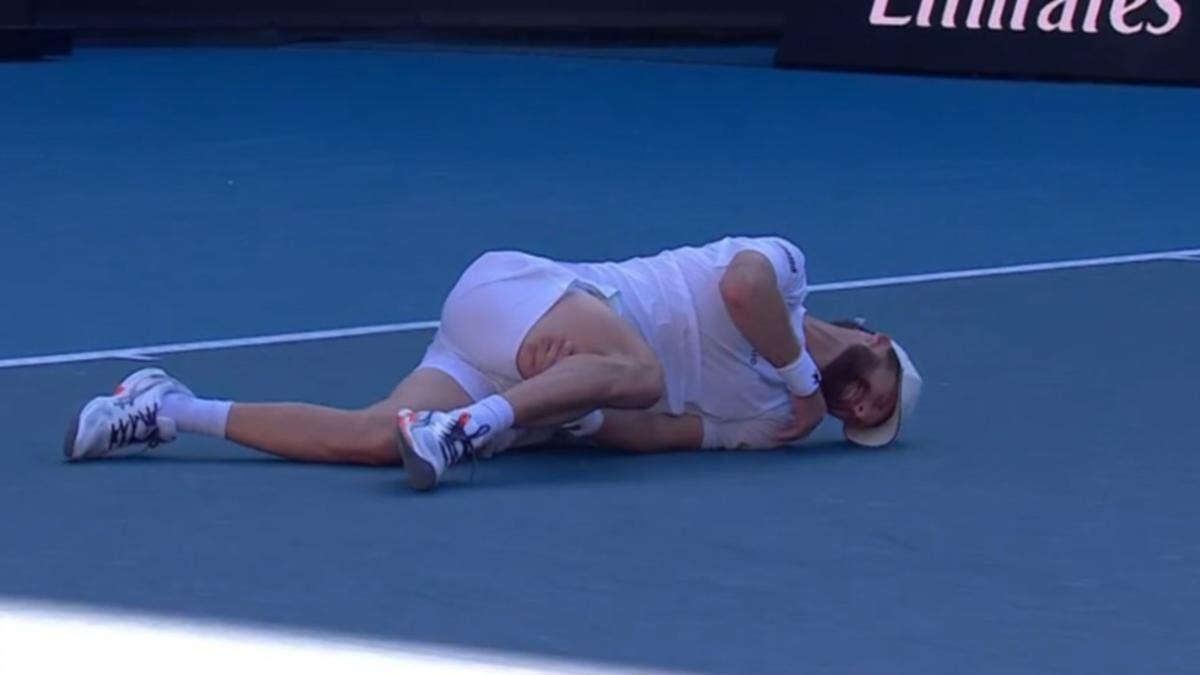 Aus Open player collapses in shower just minutes before match