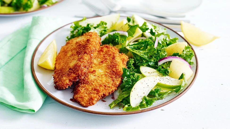 Courtney Roulston makes the classic schnitzel with this parmesan and herb crusted pork schnitty