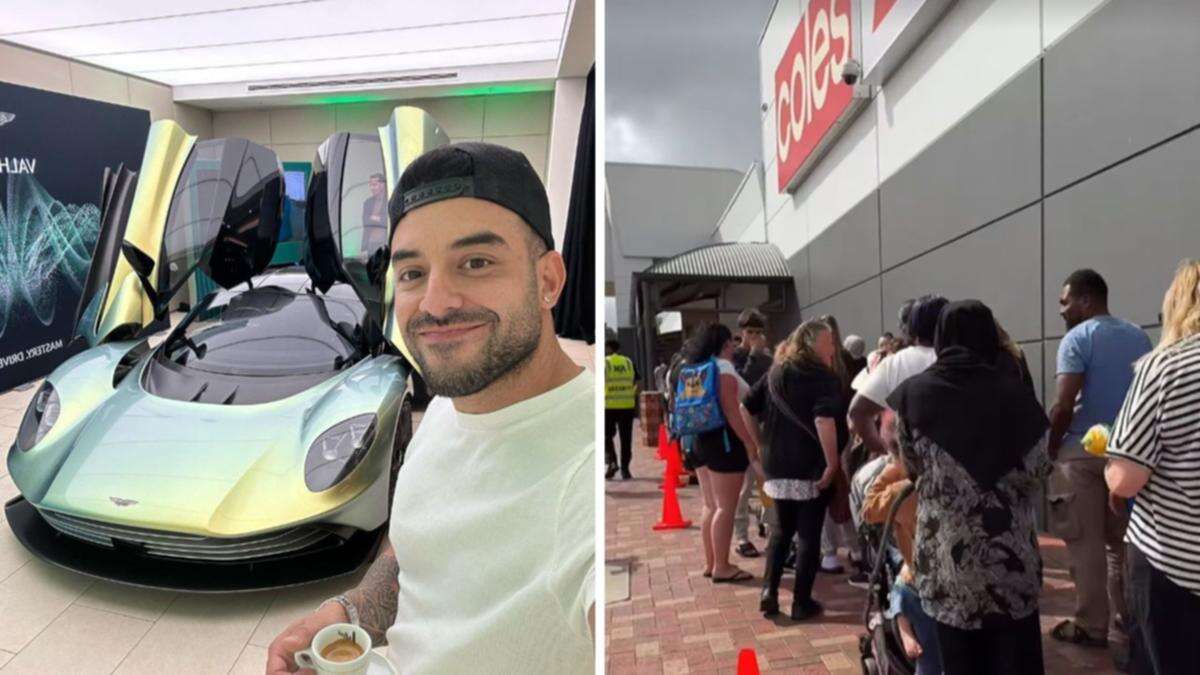 Australian billionaire ‘Lambo Guy’ hands out vouchers to Coles shoppers in one city