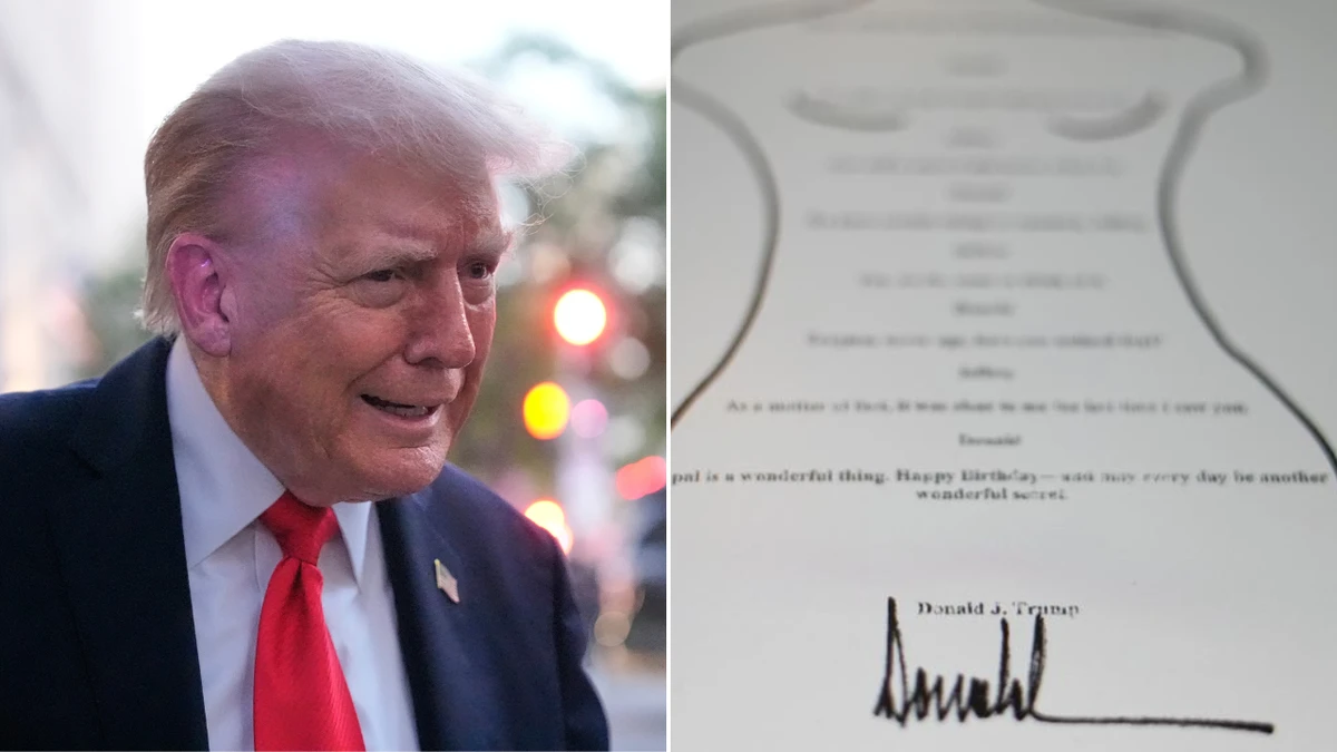 Trump signature on lewd Epstein note faces analysis amid denials