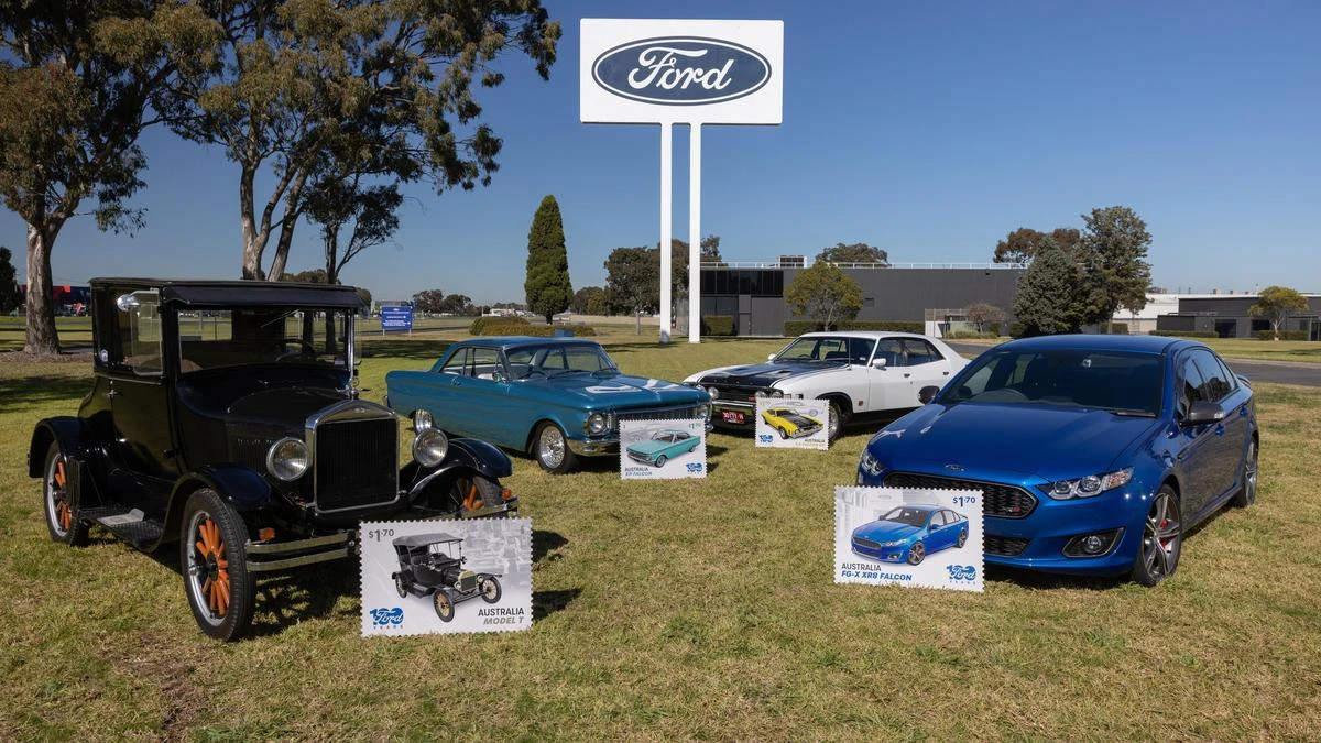 Ford put its stamp on history, now it's putting its history on a stamp