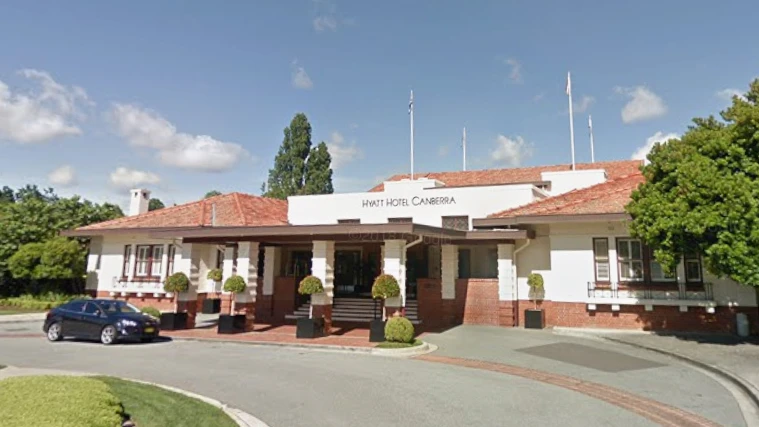 Defence event evacuated twice after threat