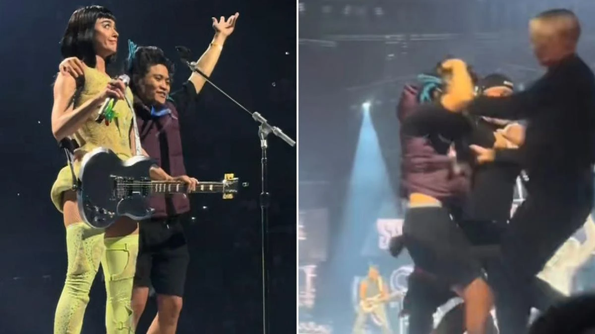 Twist as stage invader causes security scare at Katy Perry concert