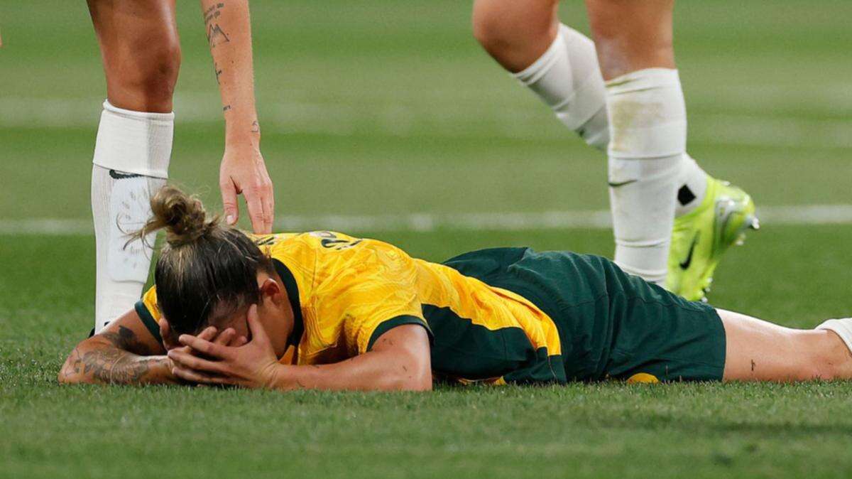 Heartbreaking scenes as triumphant Matildas return ends in tears