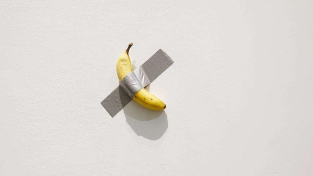 Banana duct-taped to wall sells for almost $10 million at auction