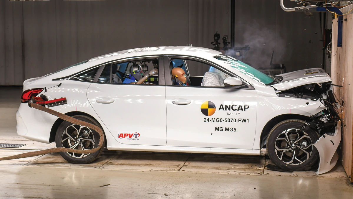 MG 5 gets safety test do-over after upgrade, scores much better rating