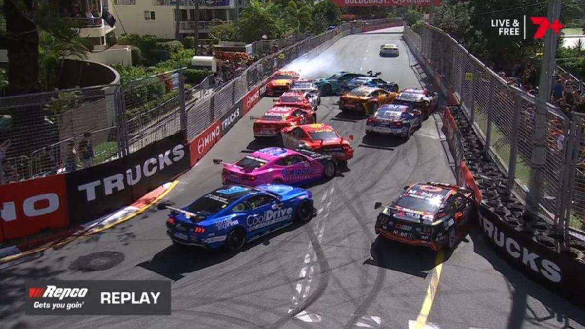 Gold Coast 500 rocked by eight-car ‘catastrophe’ on lap one