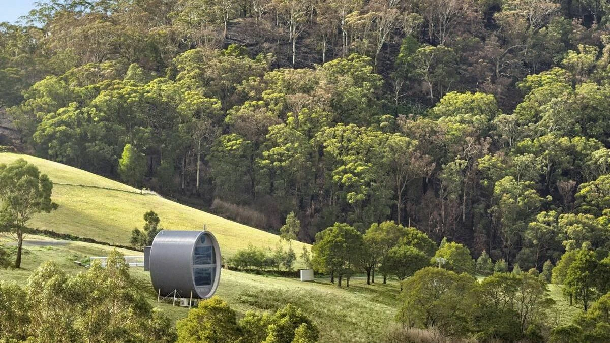 Unique barrel home on extinct volcano hits the market for $1.15 million